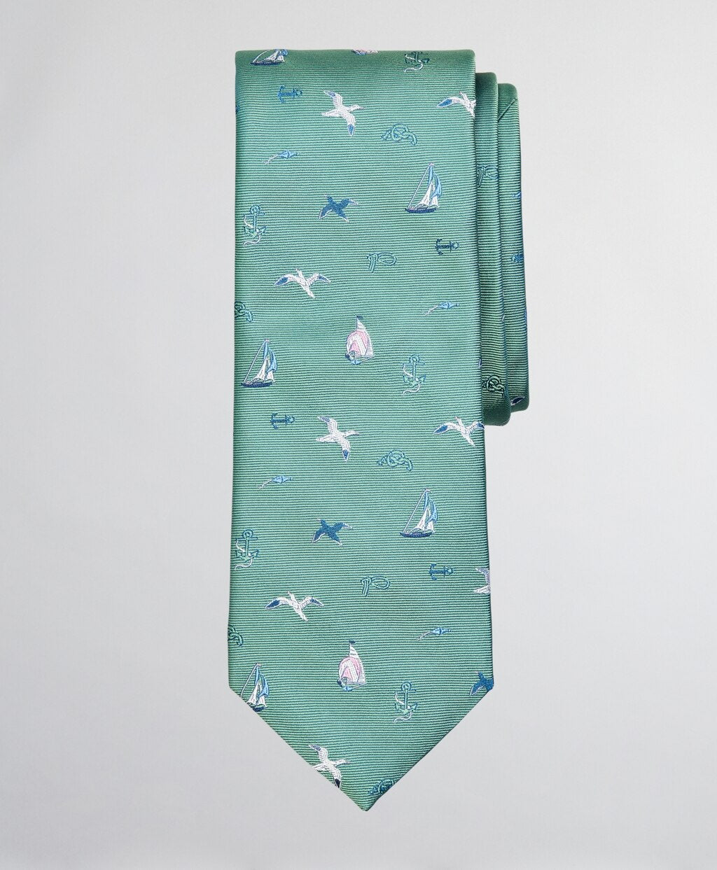 Brooks Brothers Men Sailing Motif Tie