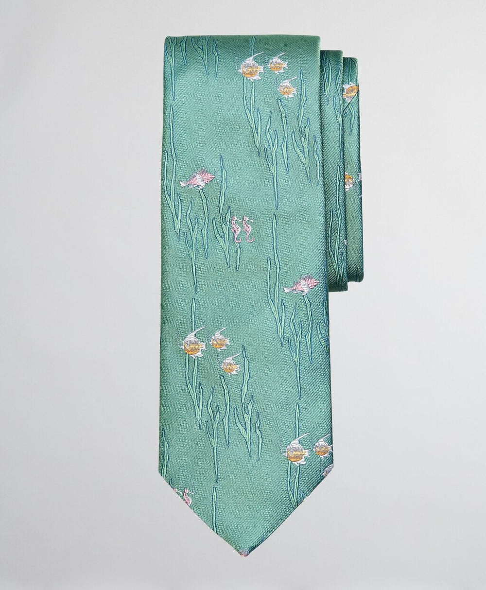 Brooks Brothers Men Sea Life Motif Tie