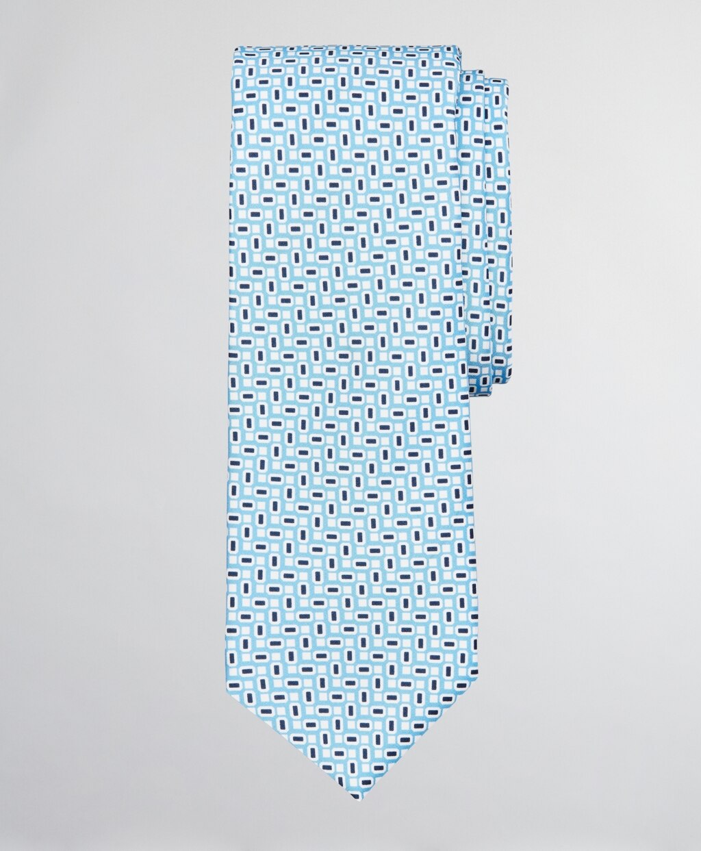 Brooks Brothers Men Geo Tile Print Tie
