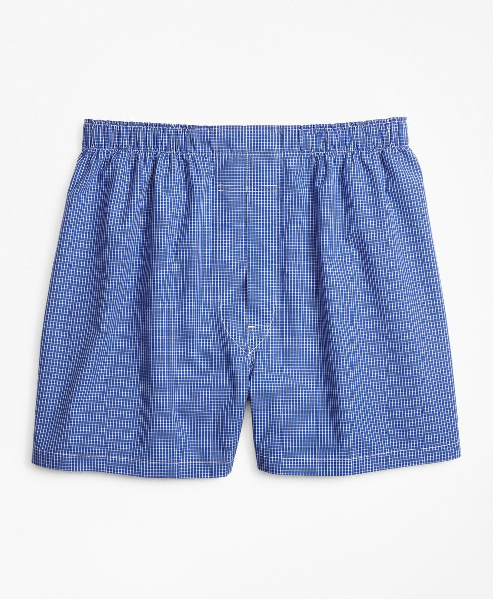 Brooks Brothers Men Traditional Fit Ground Check Boxers