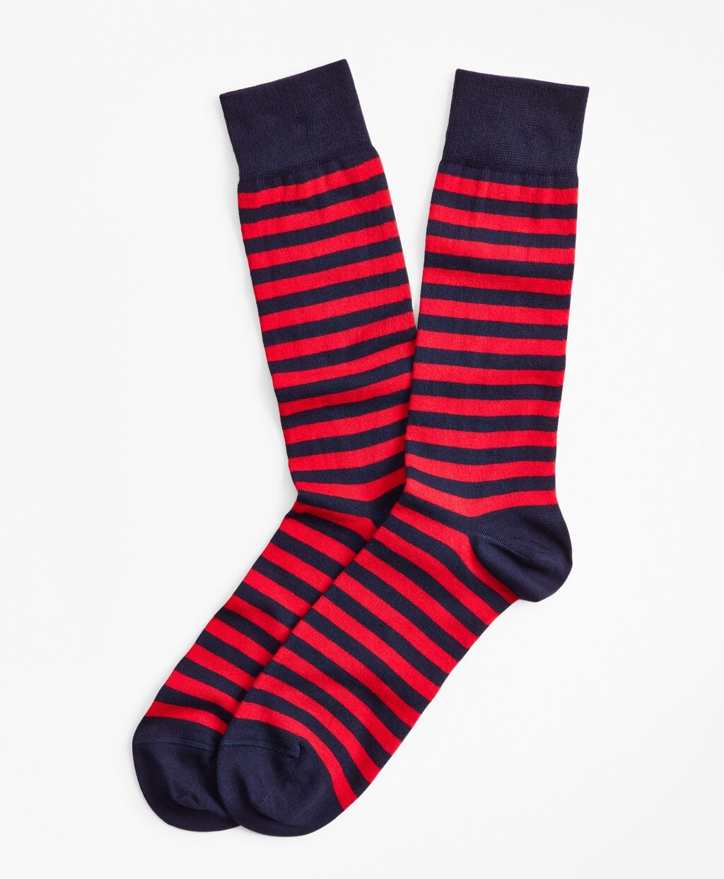Brooks Brothers Men Stripe Crew Socks