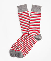 Brooks Brothers Men Multi-Stripe Crew Socks