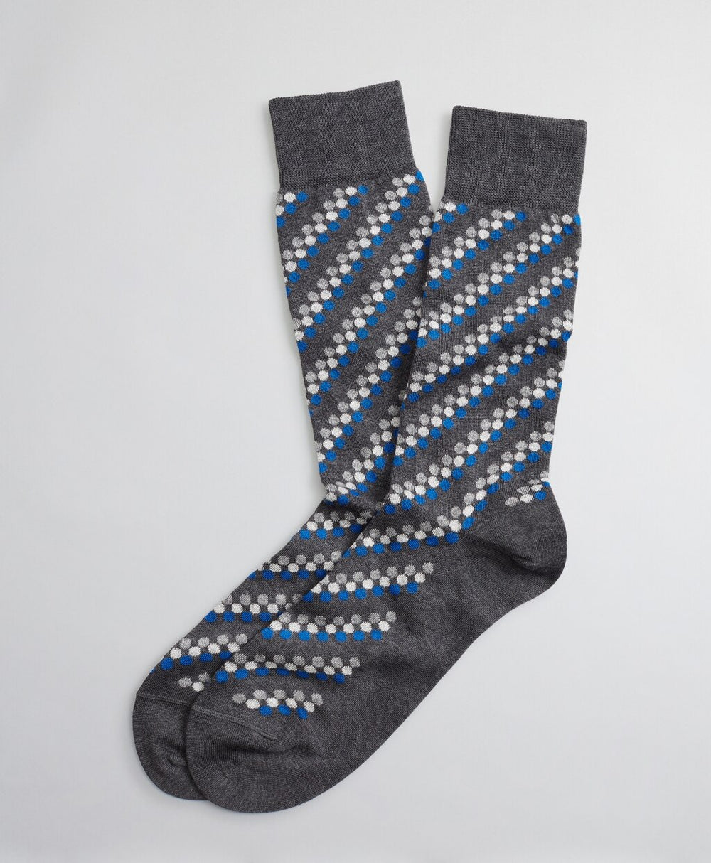 Brooks Brothers Men Multi-Dot Crew Socks