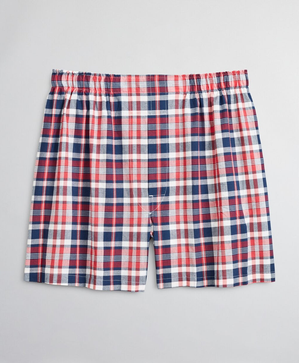 Brooks Brothers Men Traditional Fit Madras Boxers