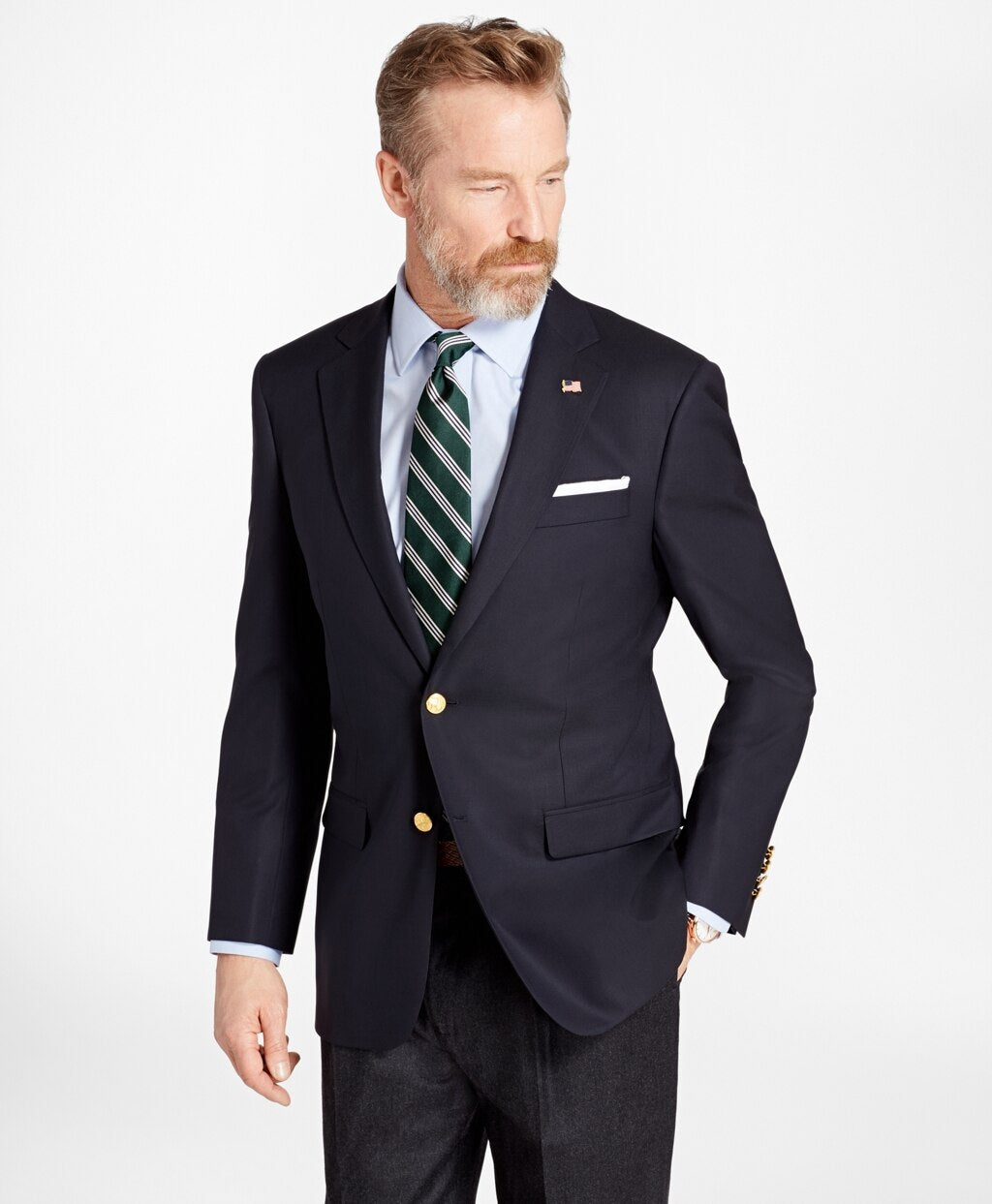 Brooks Brothers Men Madison Fit Two-Button 1818 Blazer