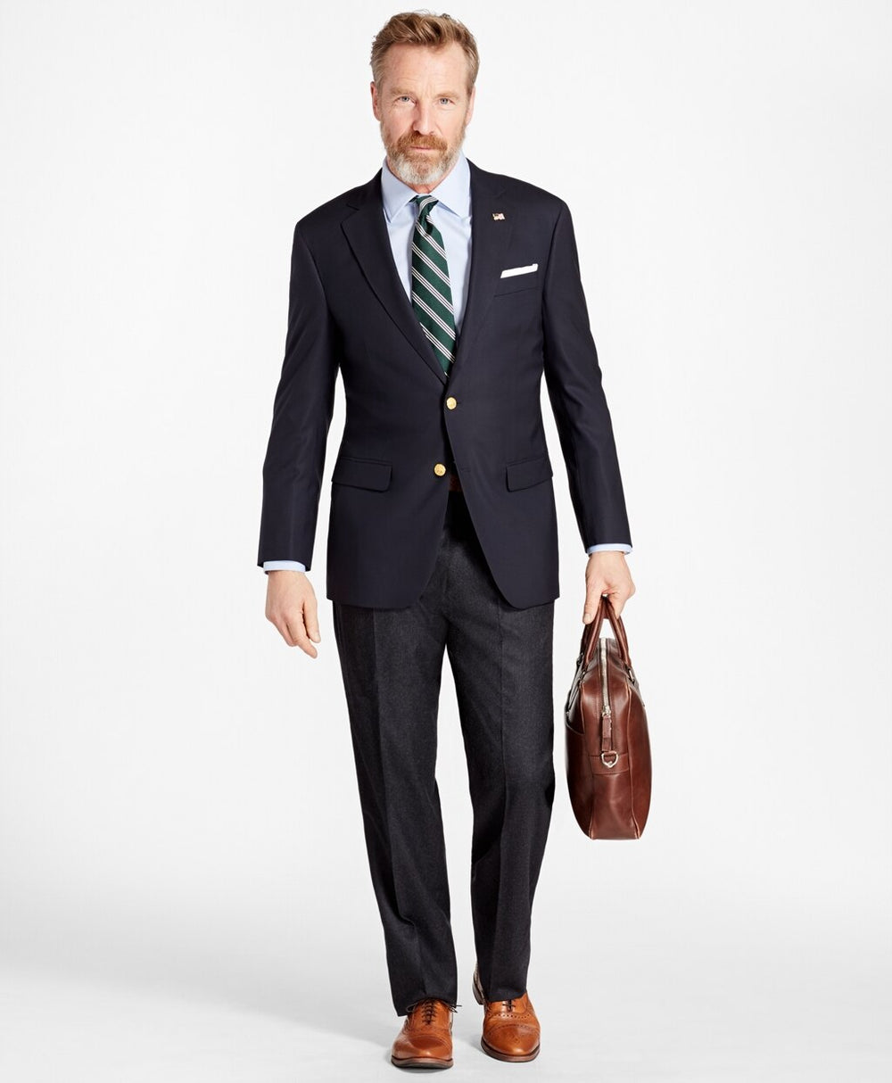 Brooks Brothers Men Madison Fit Two-Button 1818 Blazer