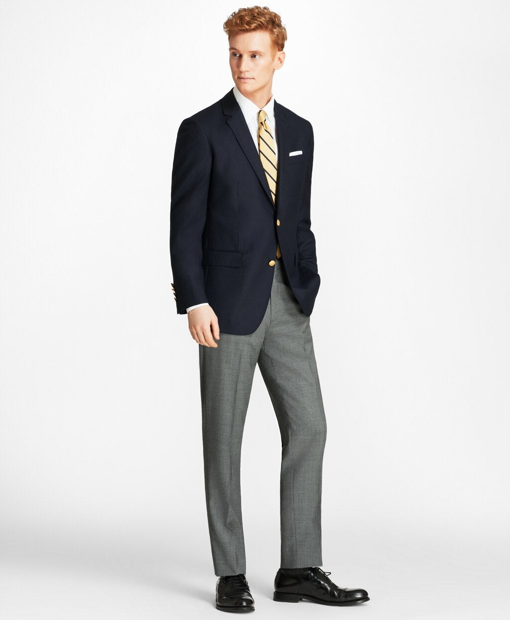 Brooks Brothers Men Milano Fit Doeskin Stretch Wool Blazer