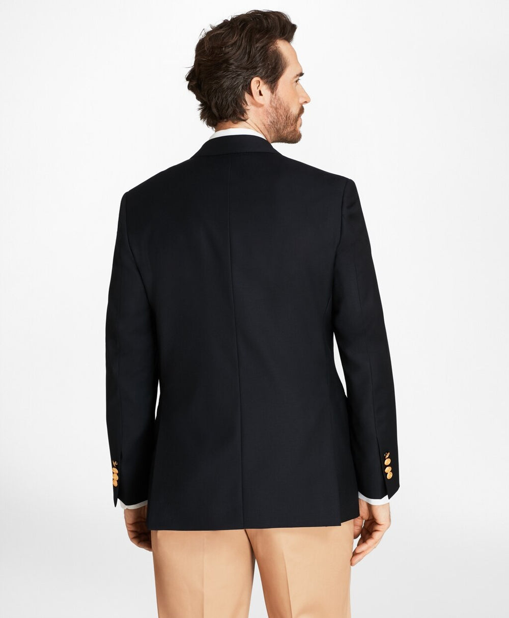Brooks Brothers Men Country Club Regent Fit Saxxon™ Wool Double-Breasted Blazer