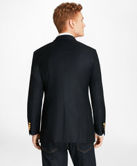 Brooks Brothers Men Country Club Milano Fit Saxxon™ Wool Double-Breasted Blazer