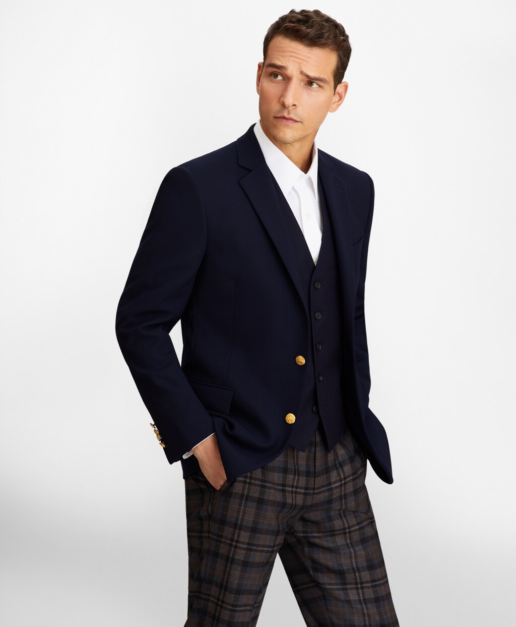Brooks Brothers Men Regent Fit Two-Button Blazer