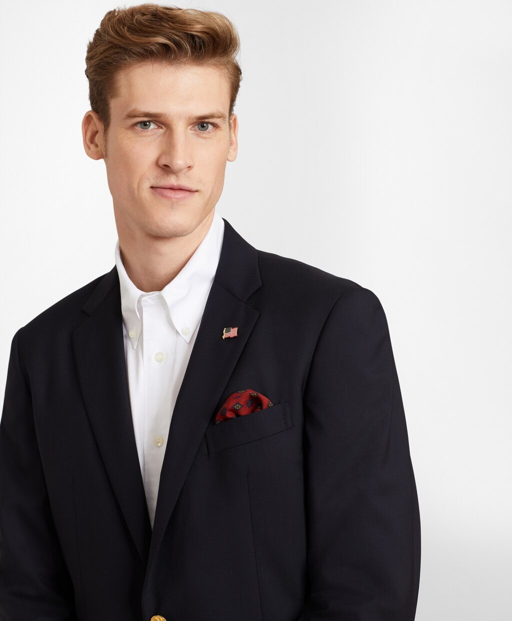 Brooks Brothers Men Milano Fit Two-Button 1818 Blazer