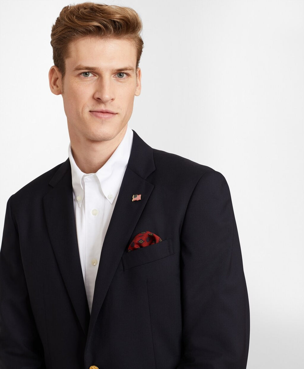 Brooks Brothers Men Milano Fit Two-Button 1818 Blazer