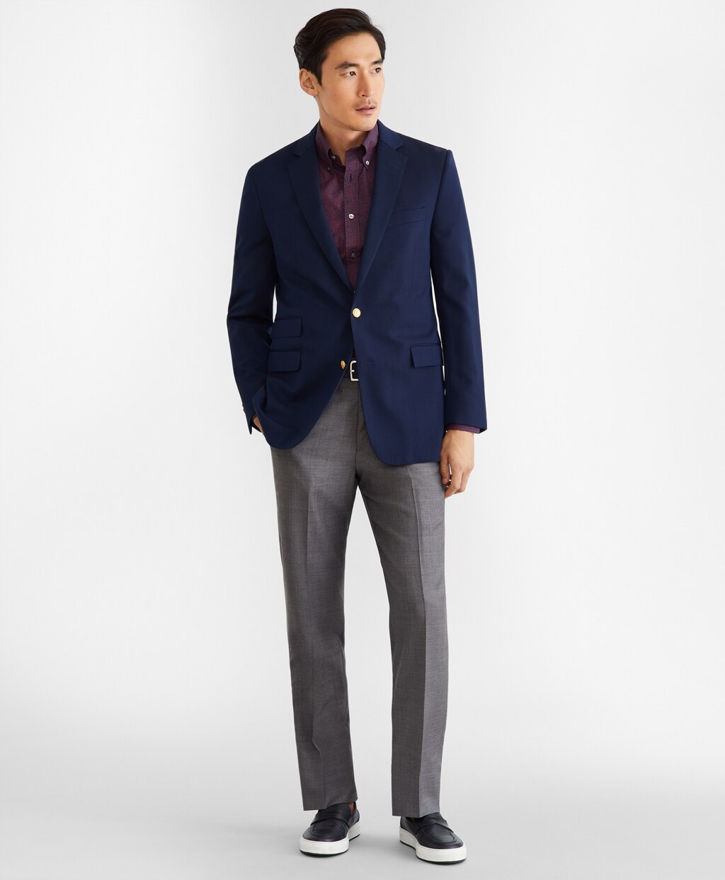 Brooks Brothers Men Regent Fit Two-Button Stretch Blazer