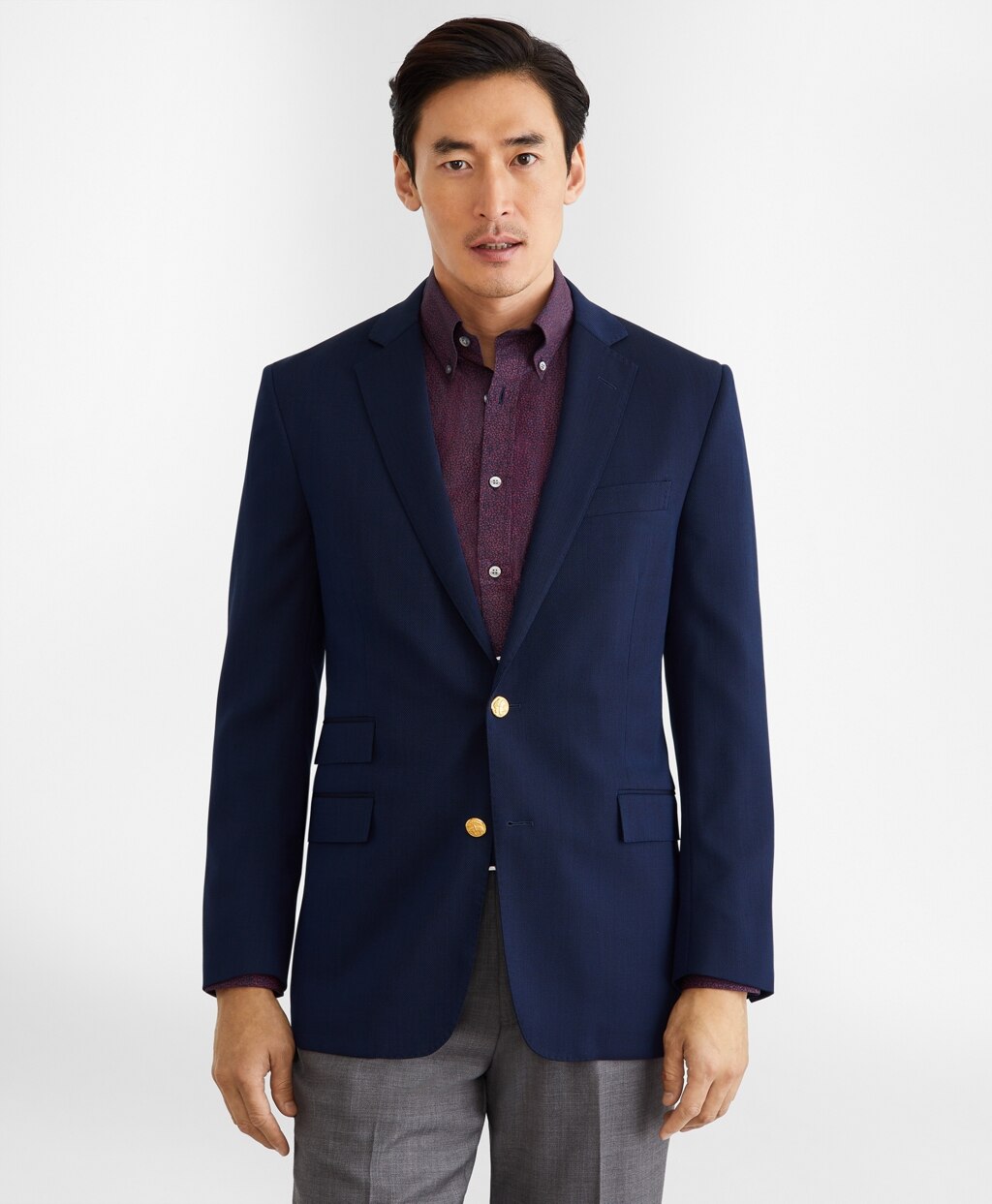 Brooks Brothers Men Regent Fit Two-Button Stretch Blazer