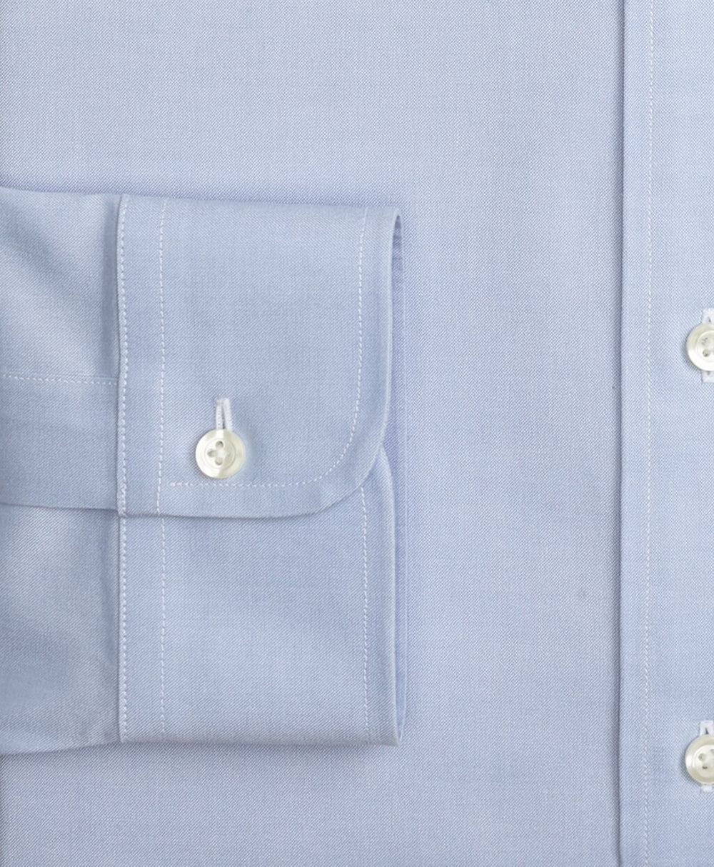 Brooks Brothers Men Stretch Madison Classic-Fit Dress Shirt, Non-Iron Pinpoint Spread Collar