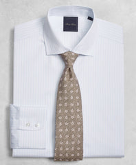 Brooks Brothers Men Golden Fleece® Milano Slim-Fit Dress Shirt, English Collar Two-Tone Alternating-Stripe