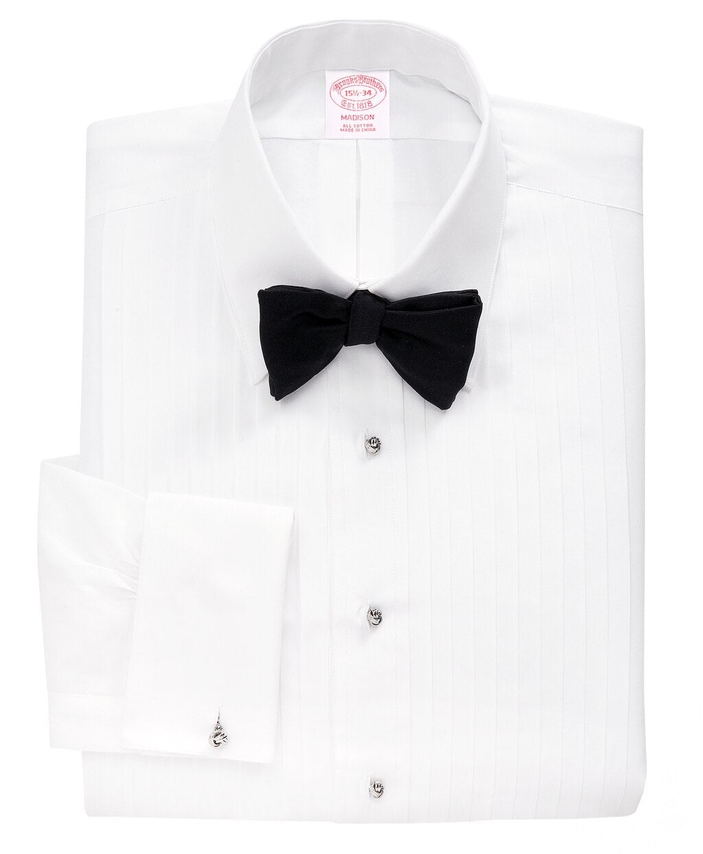 Brooks Brothers Men Madison Fit Ten-Pleat Tennis Collar Tuxedo Shirt