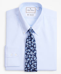 Brooks Brothers Men Luxury Collection Regent Fitted Dress Shirt, Button-Down Collar Dobby Links