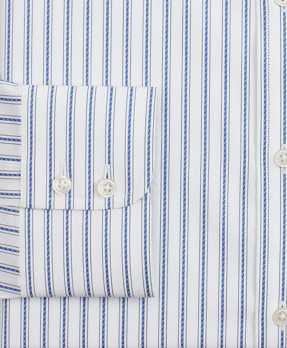 Brooks Brothers Men Luxury Collection Regent Fitted Dress Shirt, Button-Down Collar Stripe