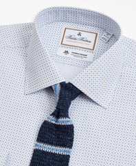 Brooks Brothers Men Luxury Collection Regent Fitted Dress Shirt, Franklin Spread Collar Geo Print