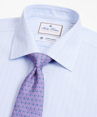 Brooks Brothers Men Luxury Collection Regent Fitted Dress Shirt, Franklin Spread Collar Stripe