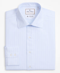 Brooks Brothers Men Luxury Collection Regent Fitted Dress Shirt, Franklin Spread Collar Stripe