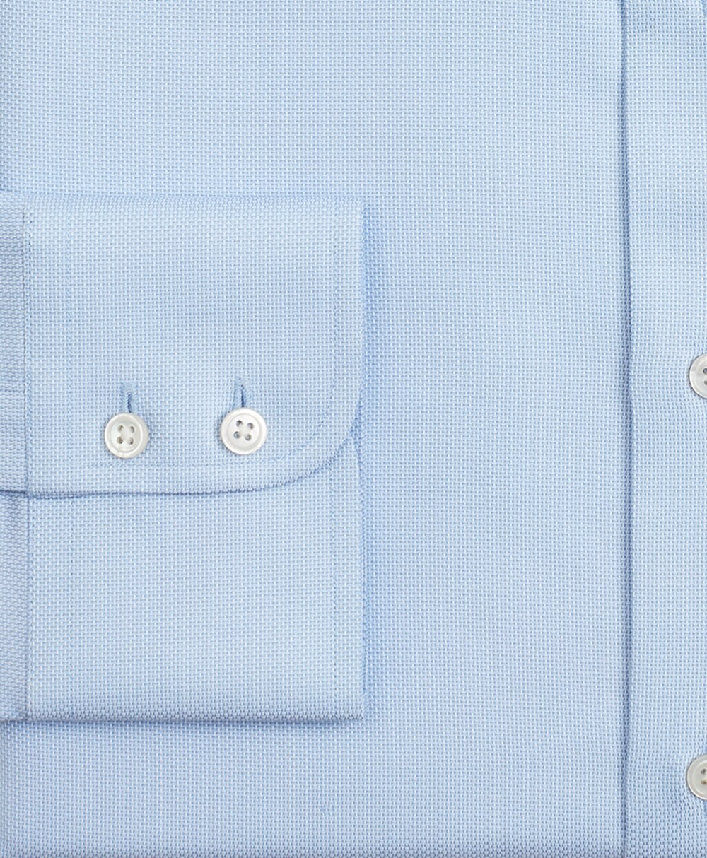 Brooks Brothers Men Luxury Collection Milano Slim-Fit Dress Shirt, Franklin Spread Collar Dobby