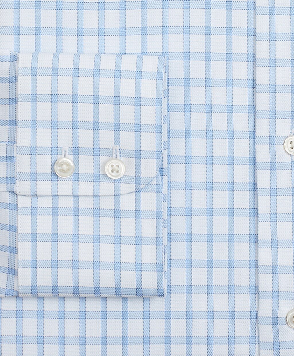 Brooks Brothers Men Luxury Collection Milano Slim-Fit Dress Shirt, Franklin Spread Collar Check