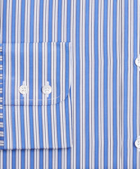 Brooks Brothers Men Luxury Collection Madison Classic-Fit Dress Shirt, Franklin Spread Collar Outline Stripe