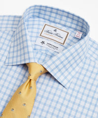 Brooks Brothers Men Luxury Collection Madison Classic-Fit Dress Shirt, Franklin Spread Collar Check