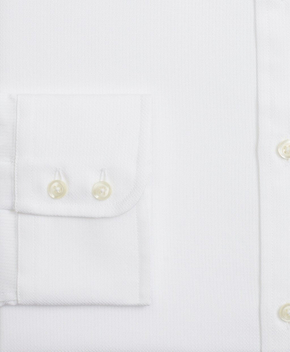 Brooks Brothers Men Luxury Collection Regent Fitted Dress Shirt, Button-Down Collar Textured