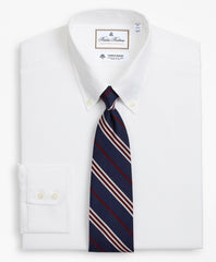 Brooks Brothers Men Luxury Collection Regent Fitted Dress Shirt, Button-Down Collar Textured