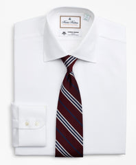 Brooks Brothers Men Luxury Collection Milano Slim-Fit Dress Shirt, Franklin Spread Collar Pique