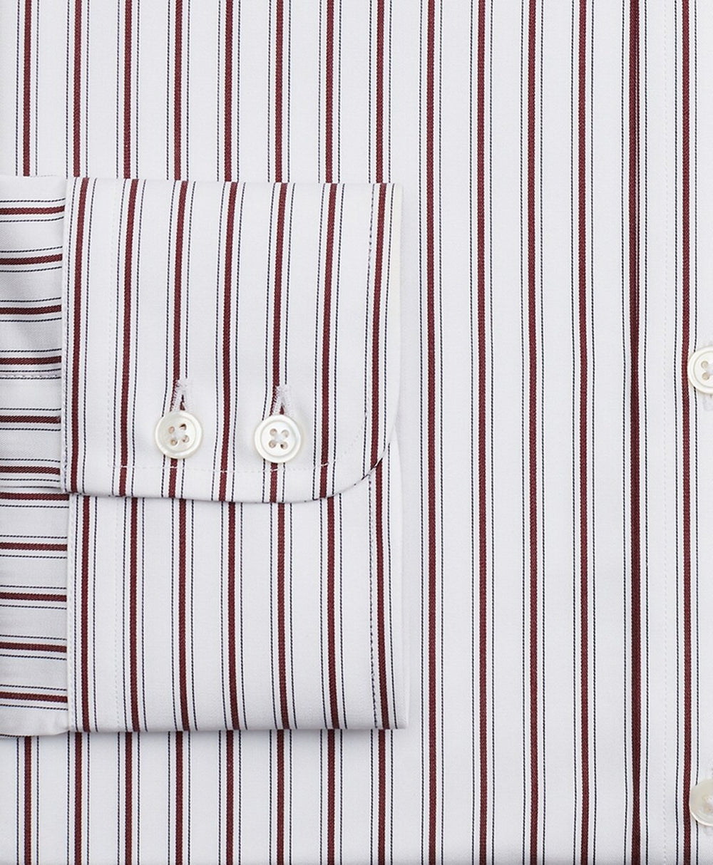 Brooks Brothers Men Luxury Collection Madison Classic-Fit Dress Shirt, Button-Down Collar Stripe