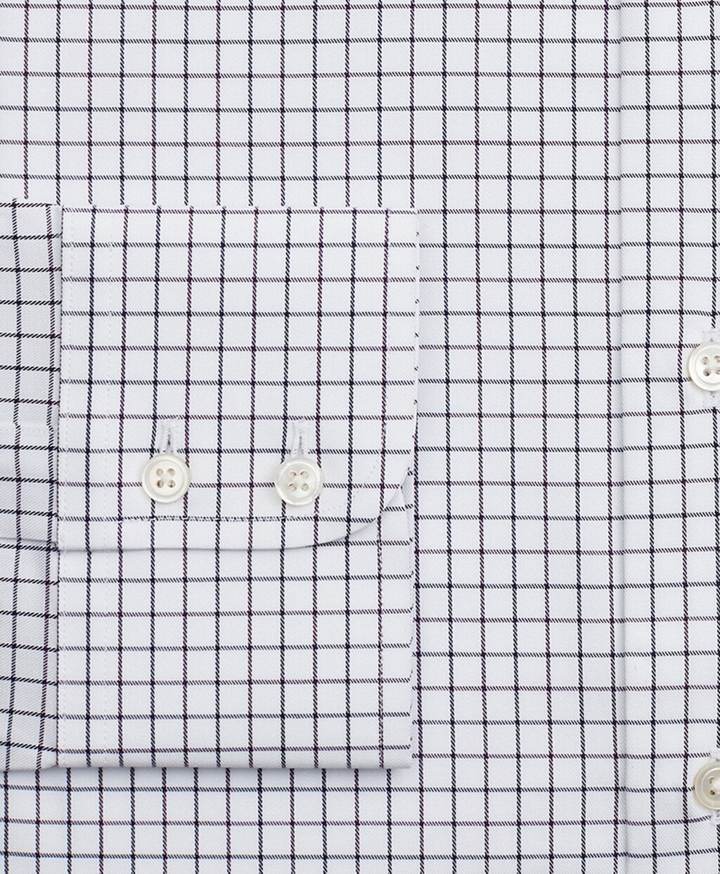 Brooks Brothers Men Luxury Collection Milano Slim-Fit Dress Shirt, Franklin Spread Collar Fine Windowpane
