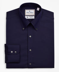 Brooks Brothers Men Luxury Collection Madison Classic-Fit Dress Shirt, Button-Down Collar Stripe