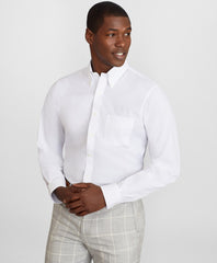 Brooks Brothers Men Regent Fitted Dress Shirt, Performance Non-Iron with COOLMAX®, Button-Down Collar Twill