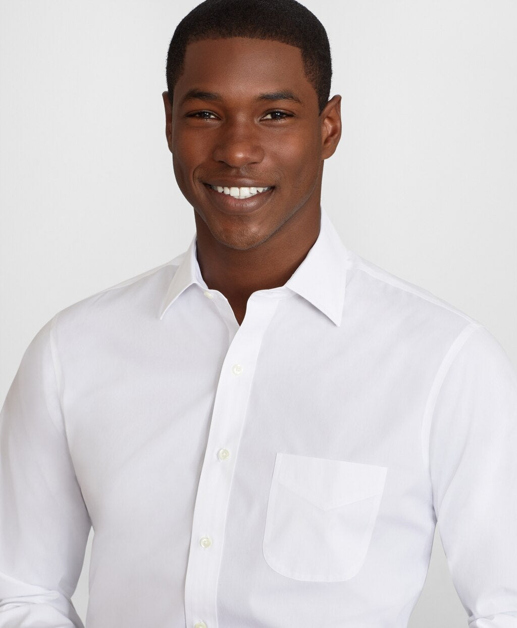Brooks Brothers Men Regent Fitted Dress Shirt, Performance Non-Iron with COOLMAX®, Ainsley Collar Twill