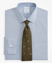 Brooks Brothers Men Stretch Regent Fitted Dress Shirt, Non-Iron Check