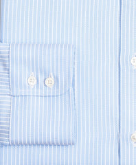 Brooks Brothers Men Luxury Collection Regent Fitted Dress Shirt, Franklin Spread Collar Ground Stripe