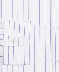 Brooks Brothers Men Luxury Collection Regent Fitted Dress Shirt, Franklin Spread Collar Pinstripe