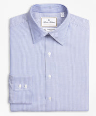 Brooks Brothers Men Luxury Collection Regent Fitted Dress Shirt, Franklin Spread Collar Track Stripe