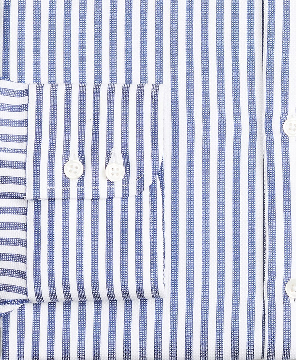 Brooks Brothers Men Luxury Collection Madison Classic-Fit Dress Shirt, Franklin Spread Collar Bengal Stripe