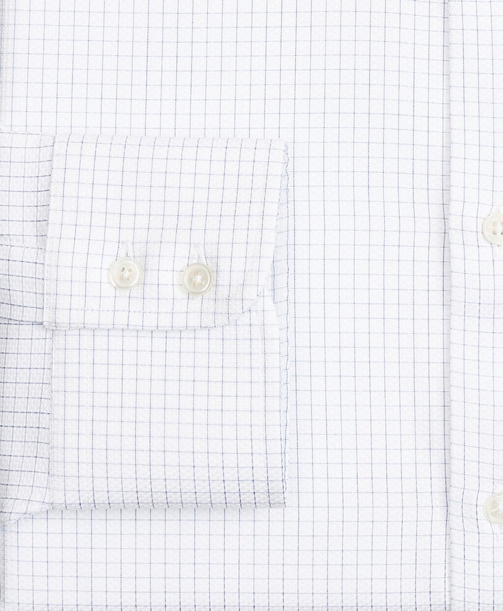 Brooks Brothers Men Luxury Collection Madison Classic-Fit Dress Shirt, Franklin Spread Collar Fine Windowpane