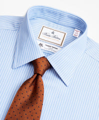 Brooks Brothers Men Luxury Collection Madison Classic-Fit Dress Shirt, Franklin Spread Collar Ground Stripe