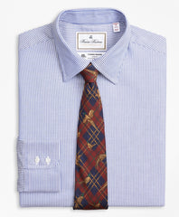 Brooks Brothers Men Luxury Collection Madison Classic-Fit Dress Shirt, Franklin Spread Collar Track Stripe