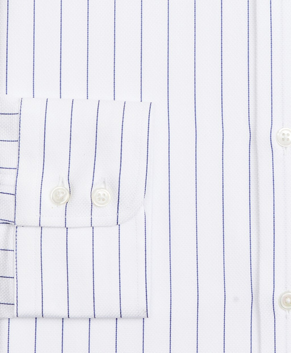 Brooks Brothers Men Luxury Collection Madison Classic-Fit Dress Shirt, Franklin Spread Collar Pinstripe