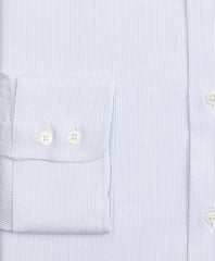 Brooks Brothers Men Luxury Collection Milano Slim-Fit Dress Shirt, Franklin Spread Collar Broken Stripe