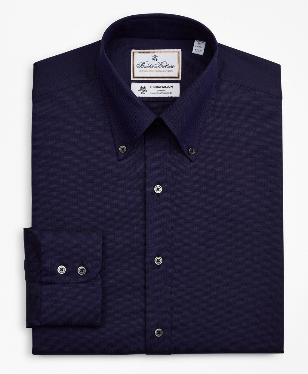 Brooks Brothers Men Luxury Collection Regent Fitted Dress Shirt, Button-Down Collar