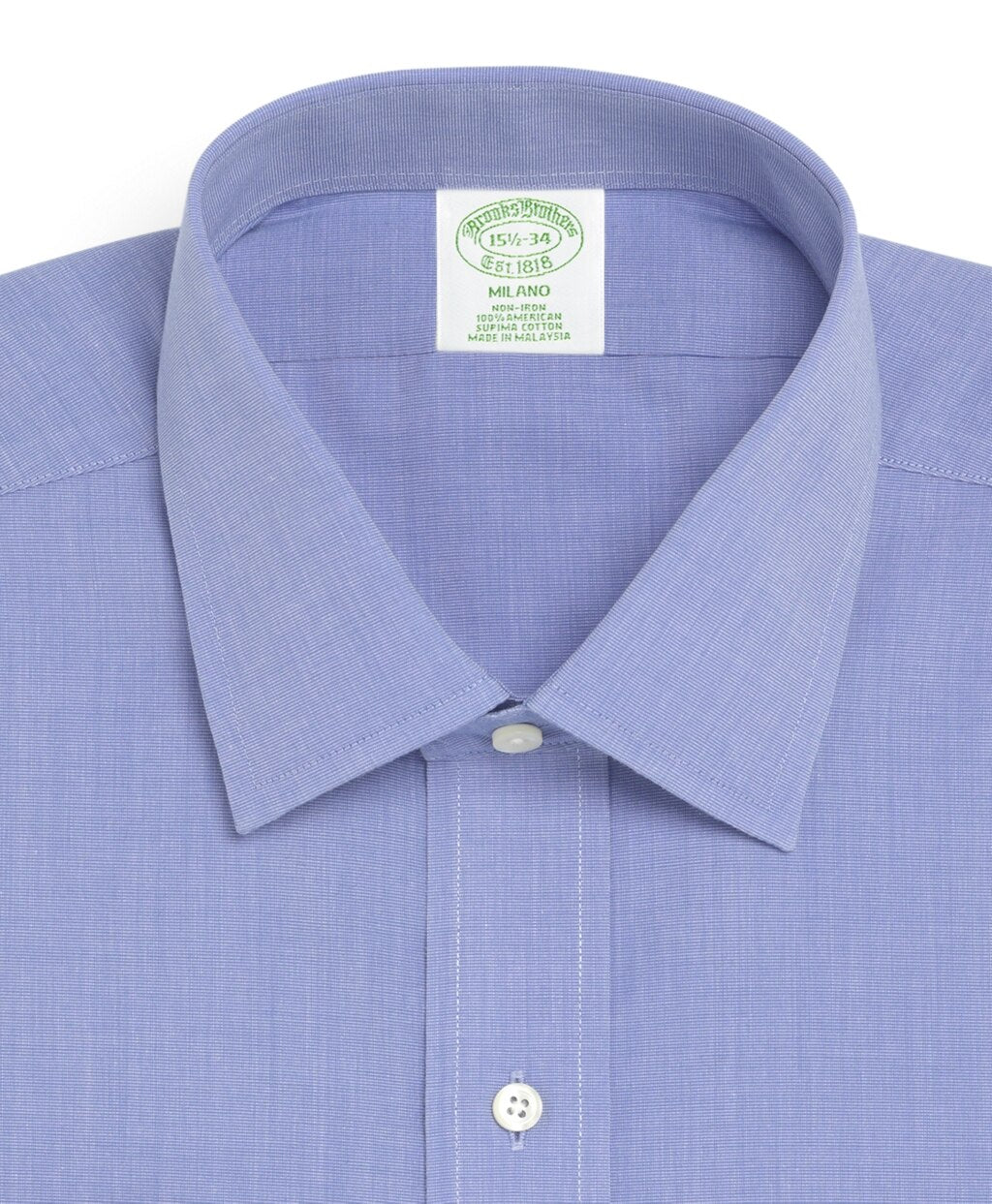 Brooks Brothers Men Milano Slim-Fit Dress Shirt, Non-Iron Spread Collar French Cuff